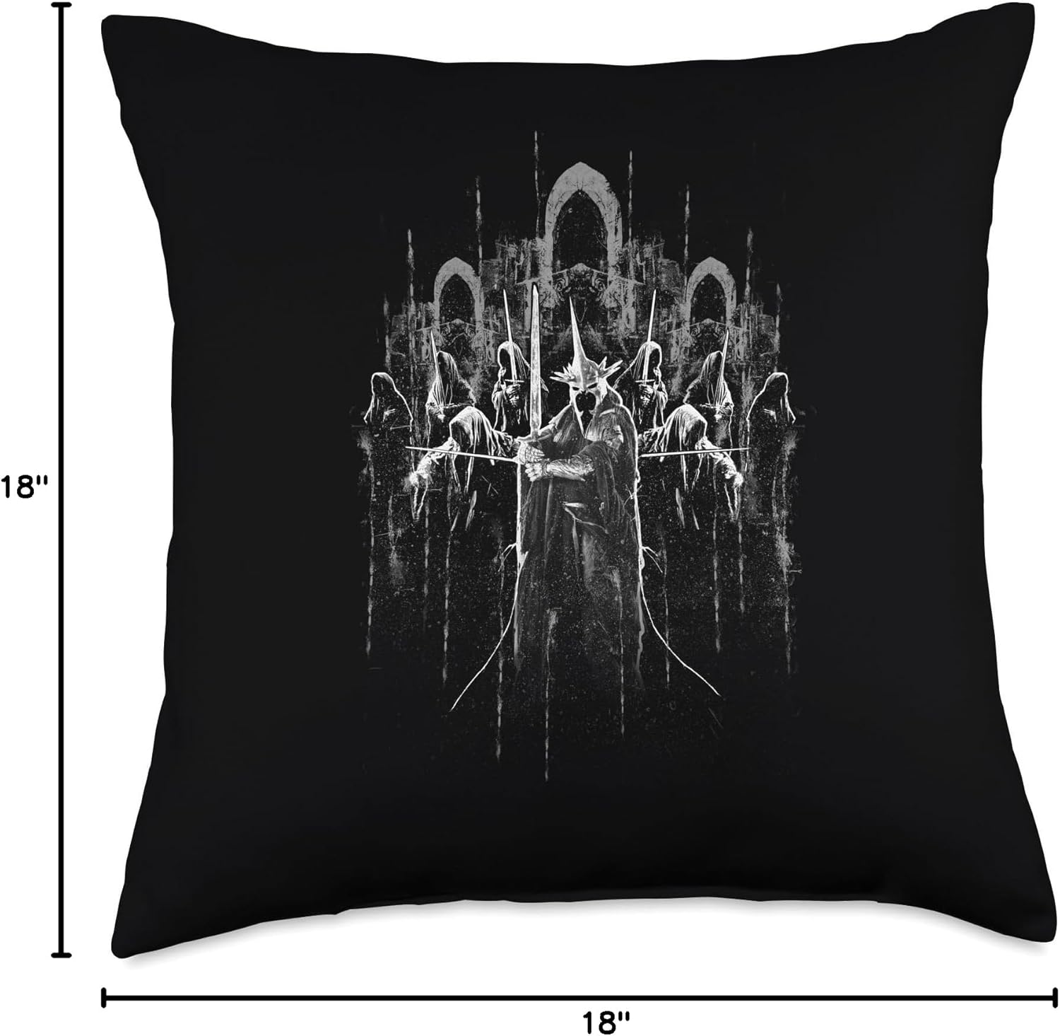 The Lord of the Rings The Nine Throw Pillow