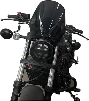Wind Deflector Front Flyscreen For Zontes GK 125/GK 155 /GK 125X GK-125 GK-125X GK-155 Motorcycle WindScreen Windshield Viser VIsor Double Bubble Screen(Transparent)