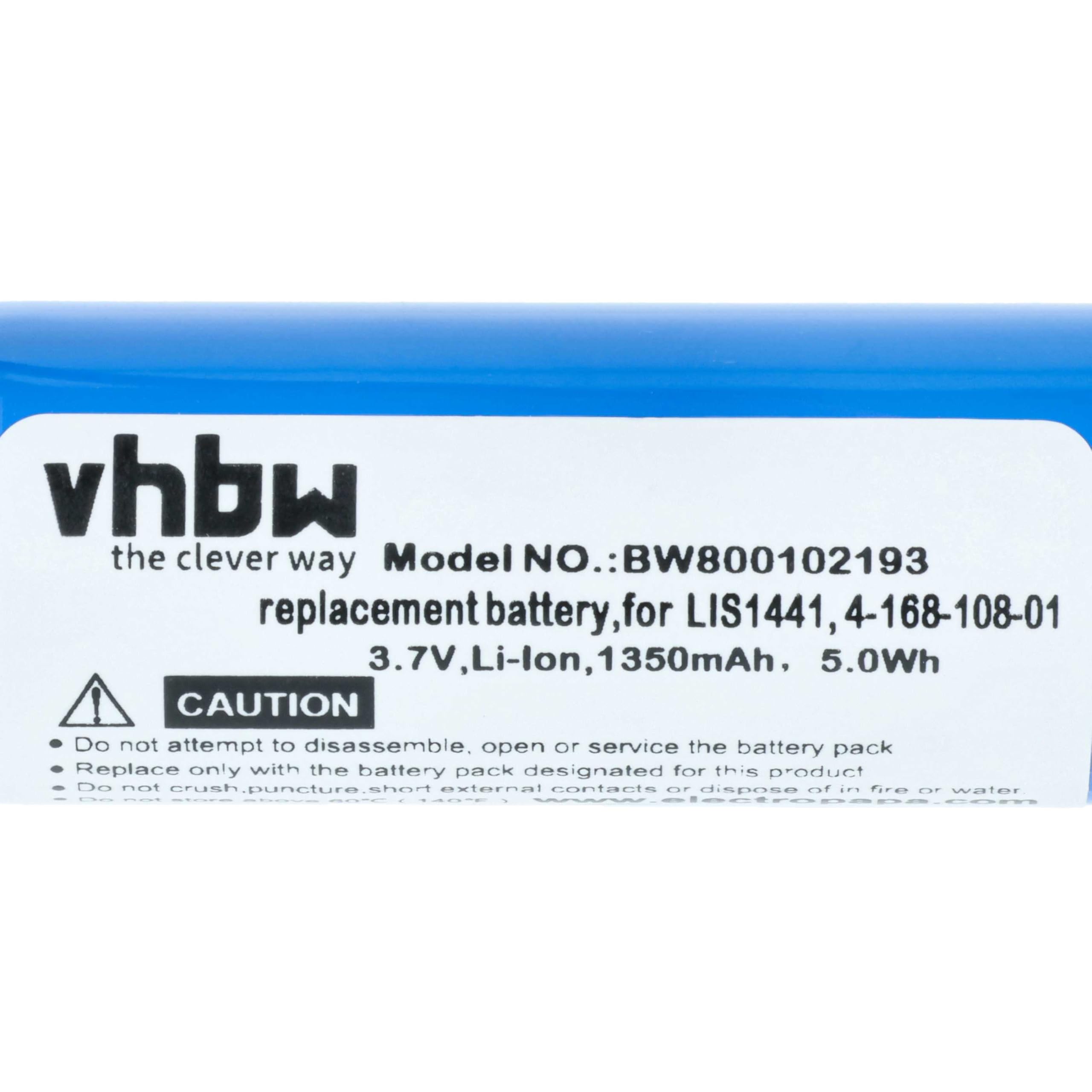 vhbw Akumulator kompatybilny z Sony PlayStation PS3 & PS4 Move Motion Controller CECH-ZCM1E - Zamiennik na LIS1441, LIP1450, 4-168-108-1 - (Li-Ion, 1350mAh, 3.7V)