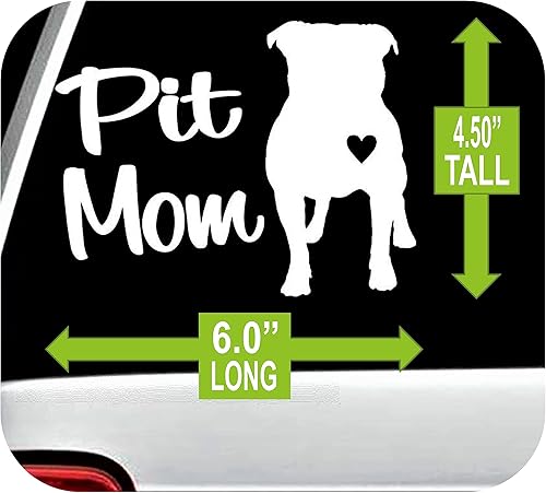 Miniatura 2 de Pit Bull - Calcomanía para ventana de coche de 6 pulgadas BG 101
