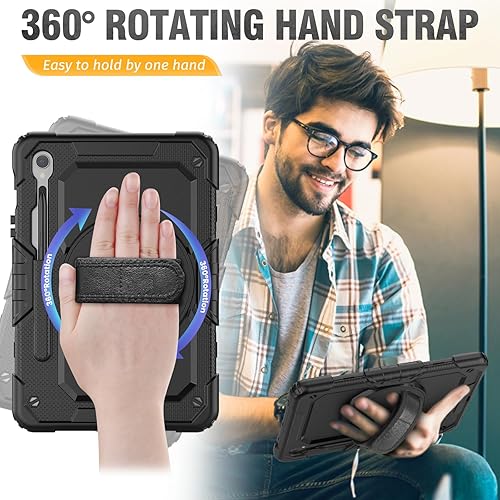 Miniatura 89 de HXCASEAC Funda para Samsung Galaxy Tab S6 Lite de 10,4 pulgadas, protectora con protector de pantalla/correa de mano/soporte para bolígrafo S, a