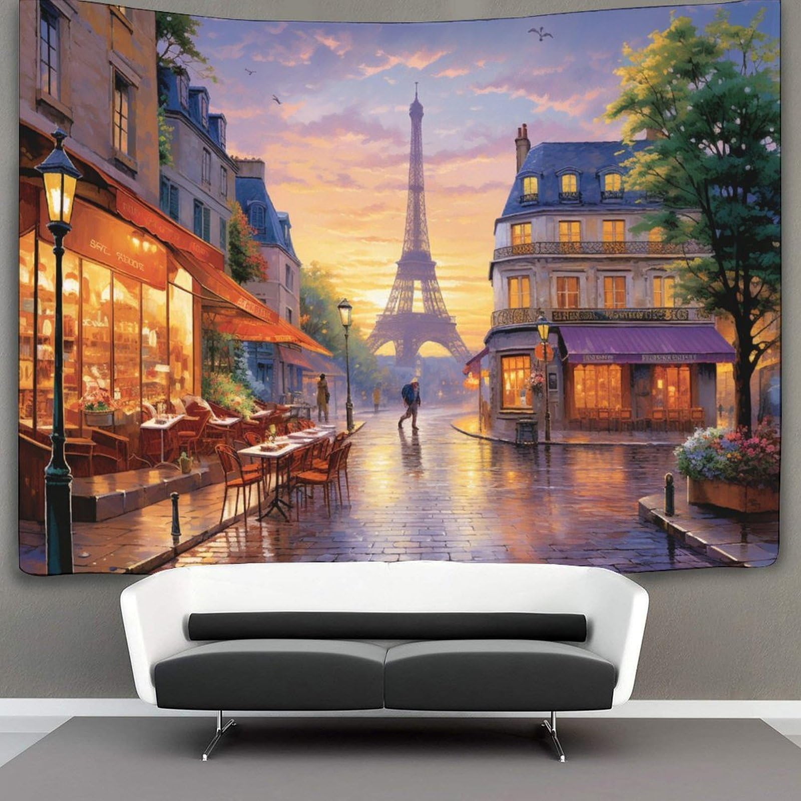 kaiyun Pylon Landscape,Landmarks Tapestry, Wall Art Aesthetic Home Decoration for Living Room Dorm 100cmx150cm