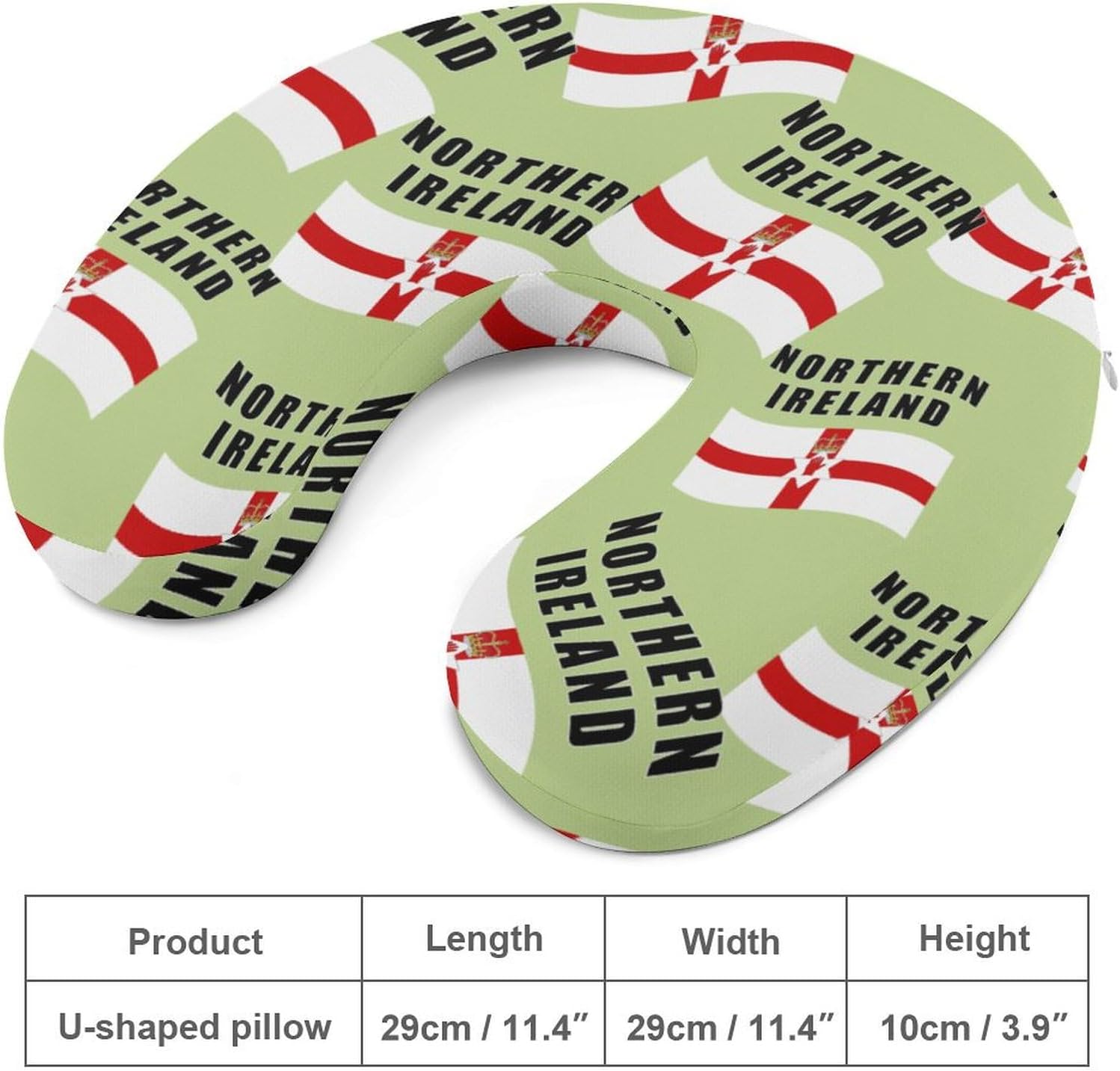 Northern Ireland U.K. Memory Foam Pillows U Shaped Travel Neck Pillow