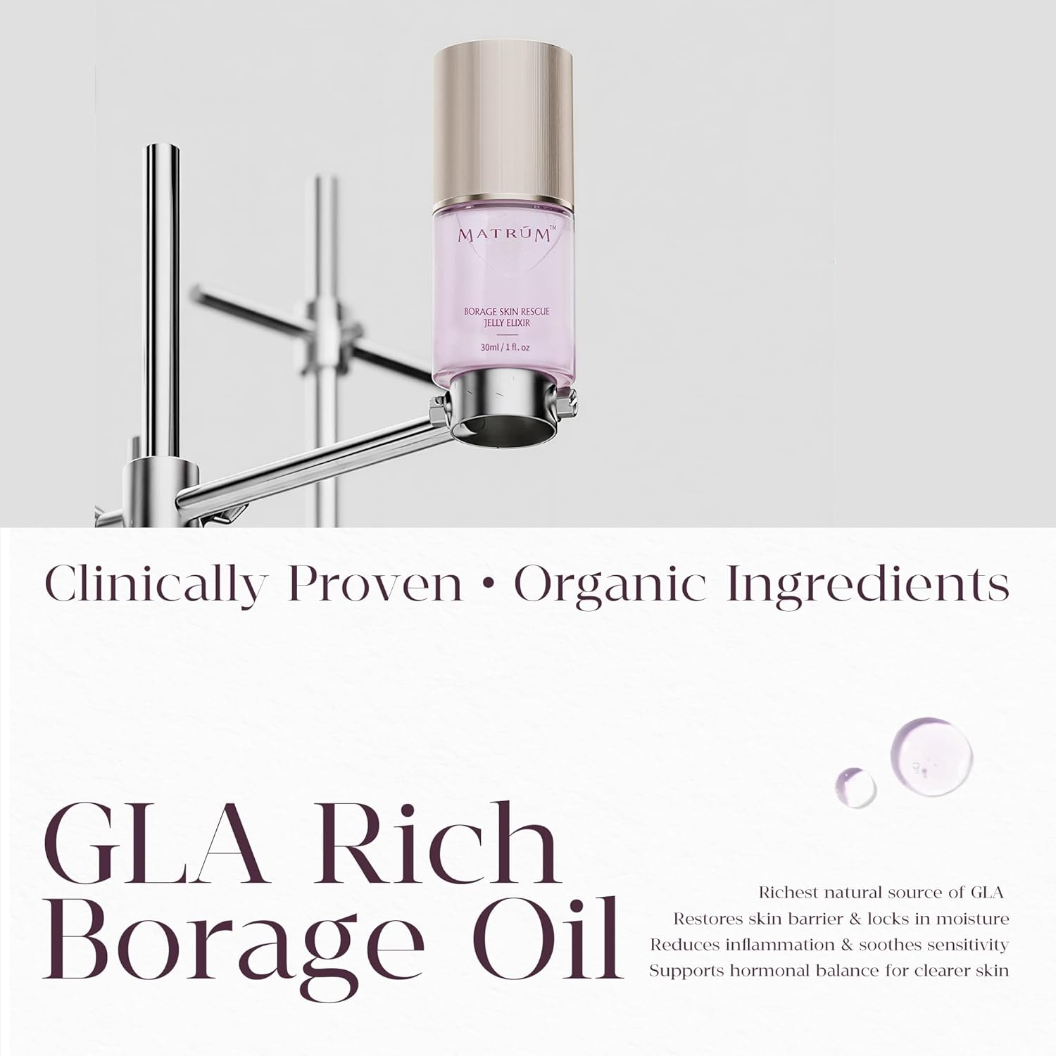 Organic Barrier Repair Face Serum – Brightening, Firming & Hydrating Serum for Dry & Sensitive Skin | Soothes Redness & Dryness | with Niacinamide, Vitamin E & Camelina Seed Oil - Image 7