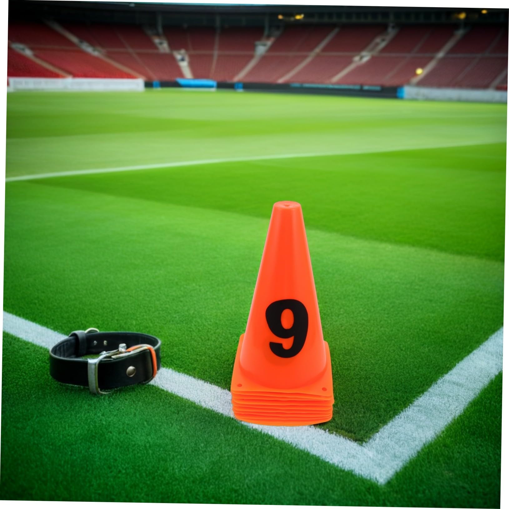 Mipcase 10 Piezas Marcadores de Entrenamiento de Fútbol de Numerados Fútbol Baloncesto de Práctica para Entrenamientos de Agilidad Exteriores