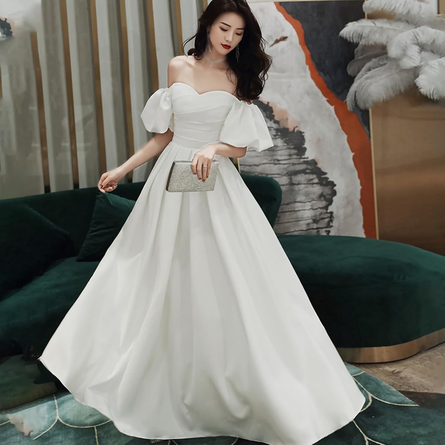 レディース パーティードレス ウエディングドレス イブニングドレス ロングドレス ブライドメイドドレス ドレス ワンピース オフショ