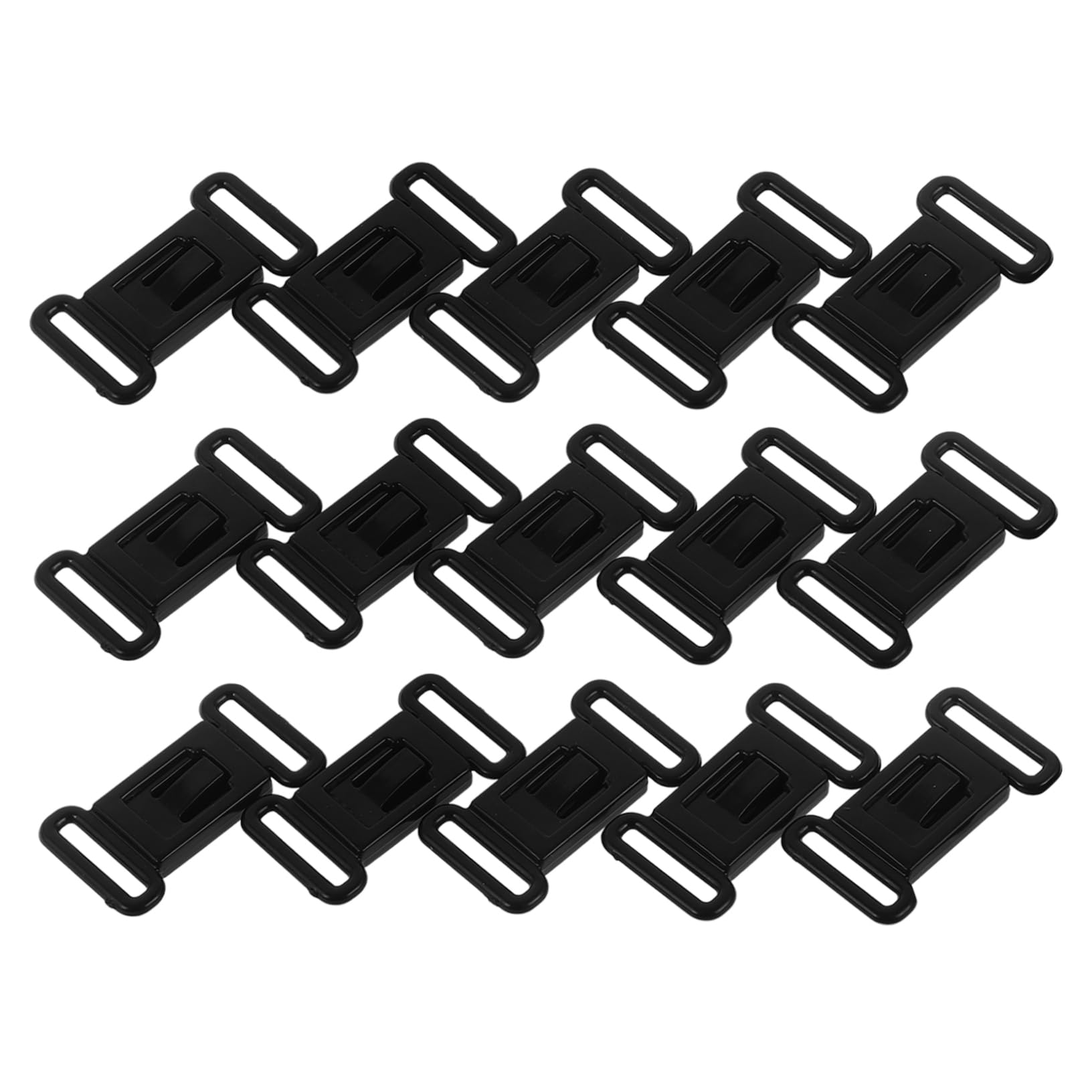 HOMSFOU 400 Sätze Unterwäsche-Knopf weiblicher BH-Einsteller weibliches Accessoire BH-Schnalle für den täglichen Gebrauch BH-Haken ersetzen Bequeme BH-Schnalle Harz Black