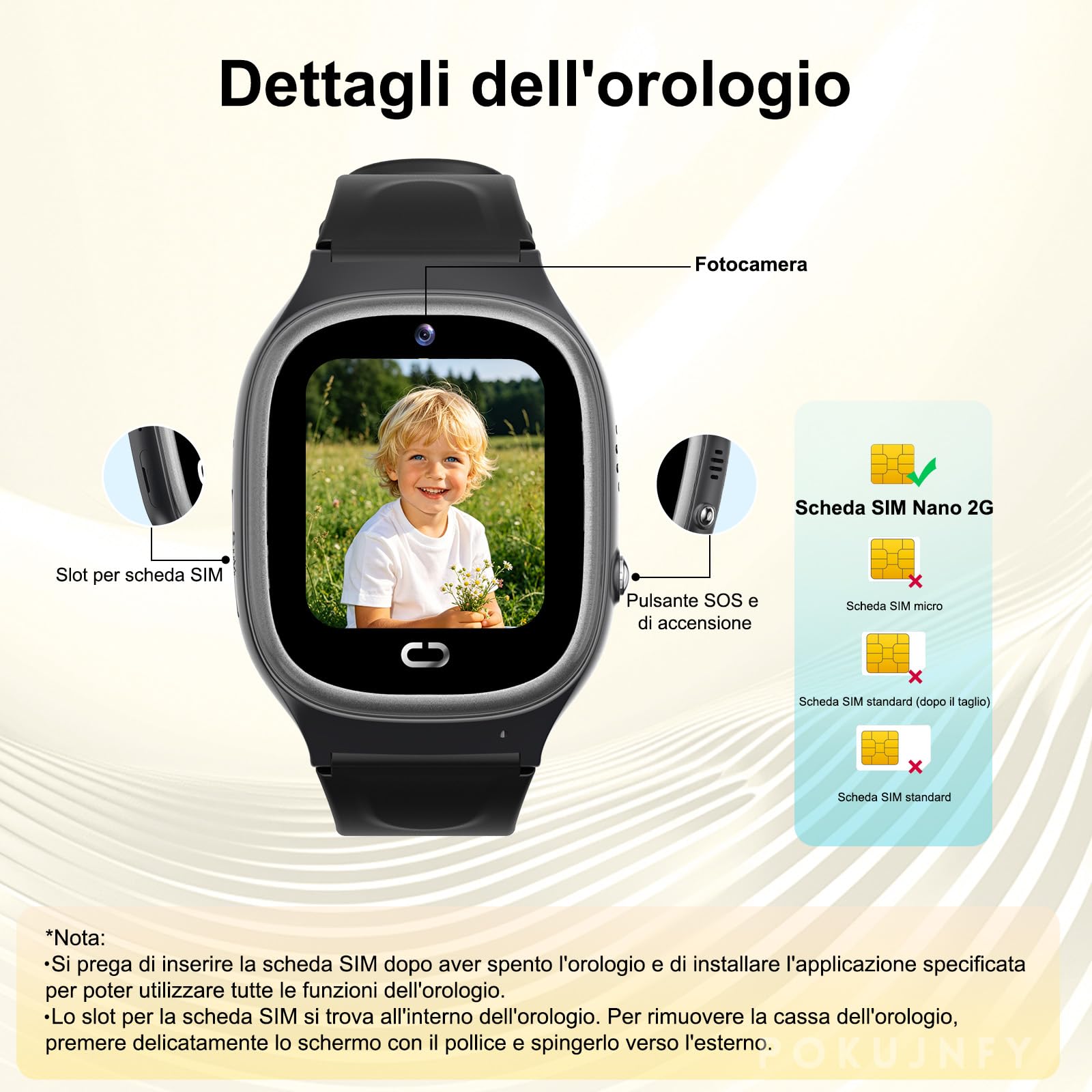 Smartwatch Bambini GPS Telefonate Chat SOS Contatti Sveglia | Giochi IP68 Impermeabile Modalità Classe Digitale Orologio Smartwatch Bambini Bambino Bambina Compleanno Regalo
