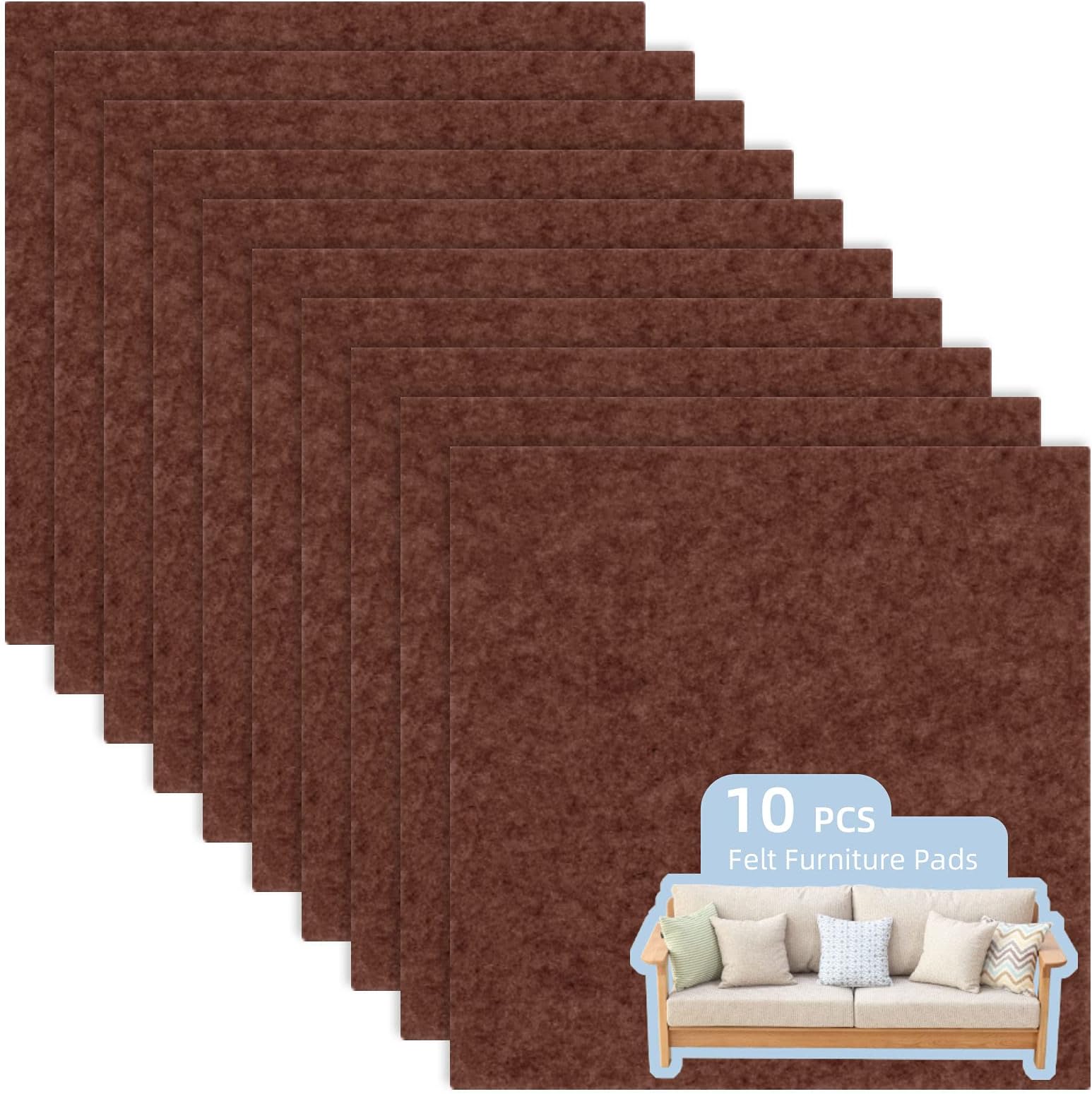 Shepherd Hardware 9021 3/8-Inch Self-Adhesive Felt Furniture Pads (75 Count, Beige)