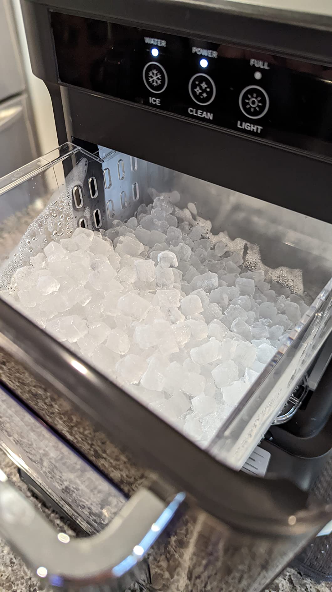 29/mo Finance hOmeLabs Countertop Nugget Ice Maker Stainless Steel