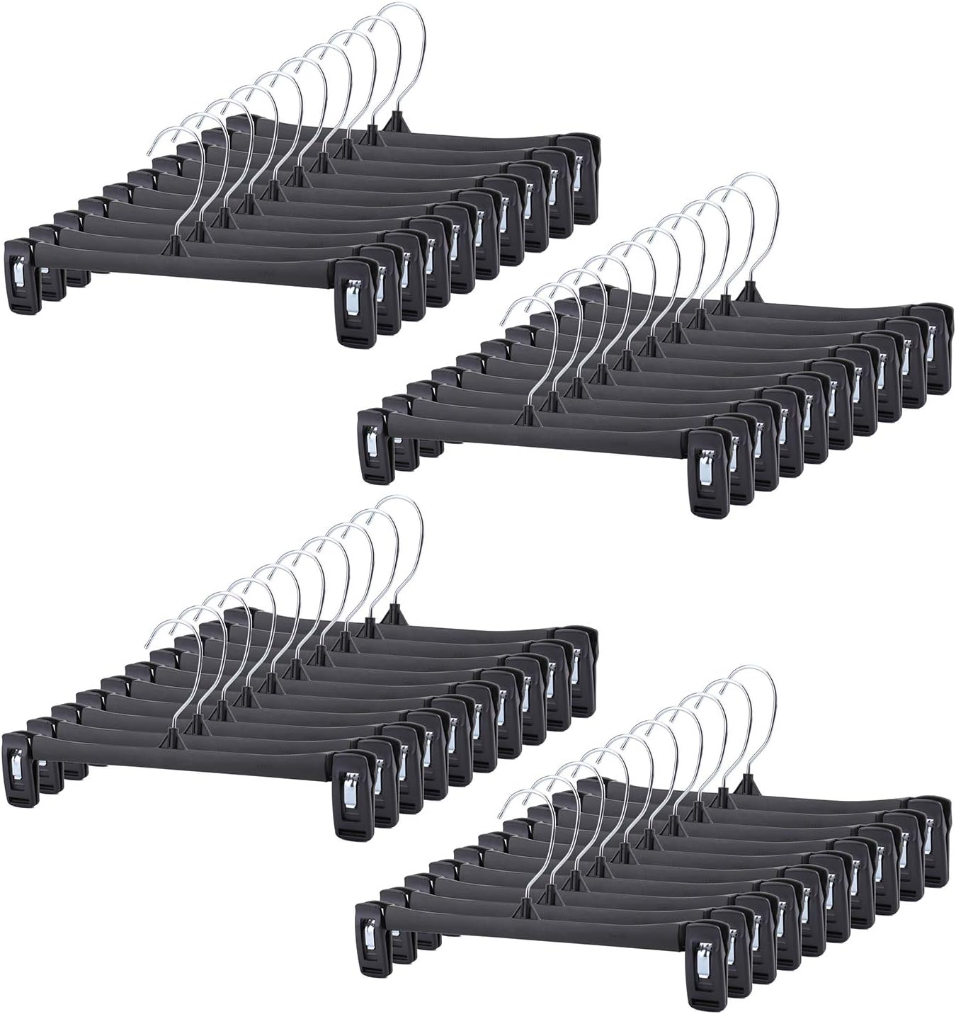Cintres en Acier Inoxydable de Type S antidérapants pour Pantalons, Jeans, Pantalons, Jupes, écharpes (Blanc) | Leroy Merlin