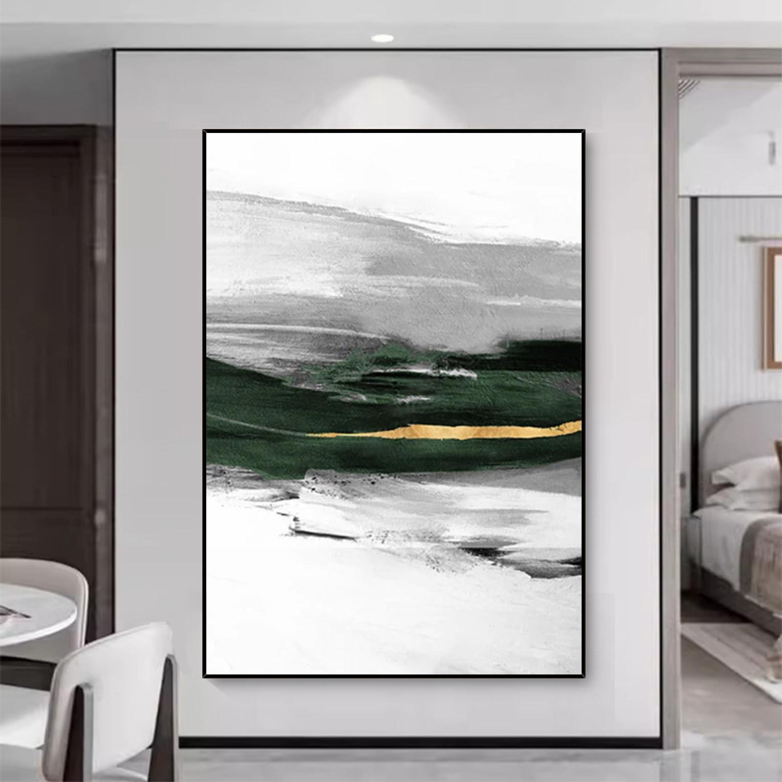 Peinture à l'huile sur toile pour habiller un grand mur vide de salon