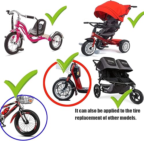 Vista 11 de Neumático y tubo interior de 10 x 2.125, repuesto para scooter eléctrico inteligente de 2 ruedas, triciclo de 10 pulgadas, cochecito de triciclo