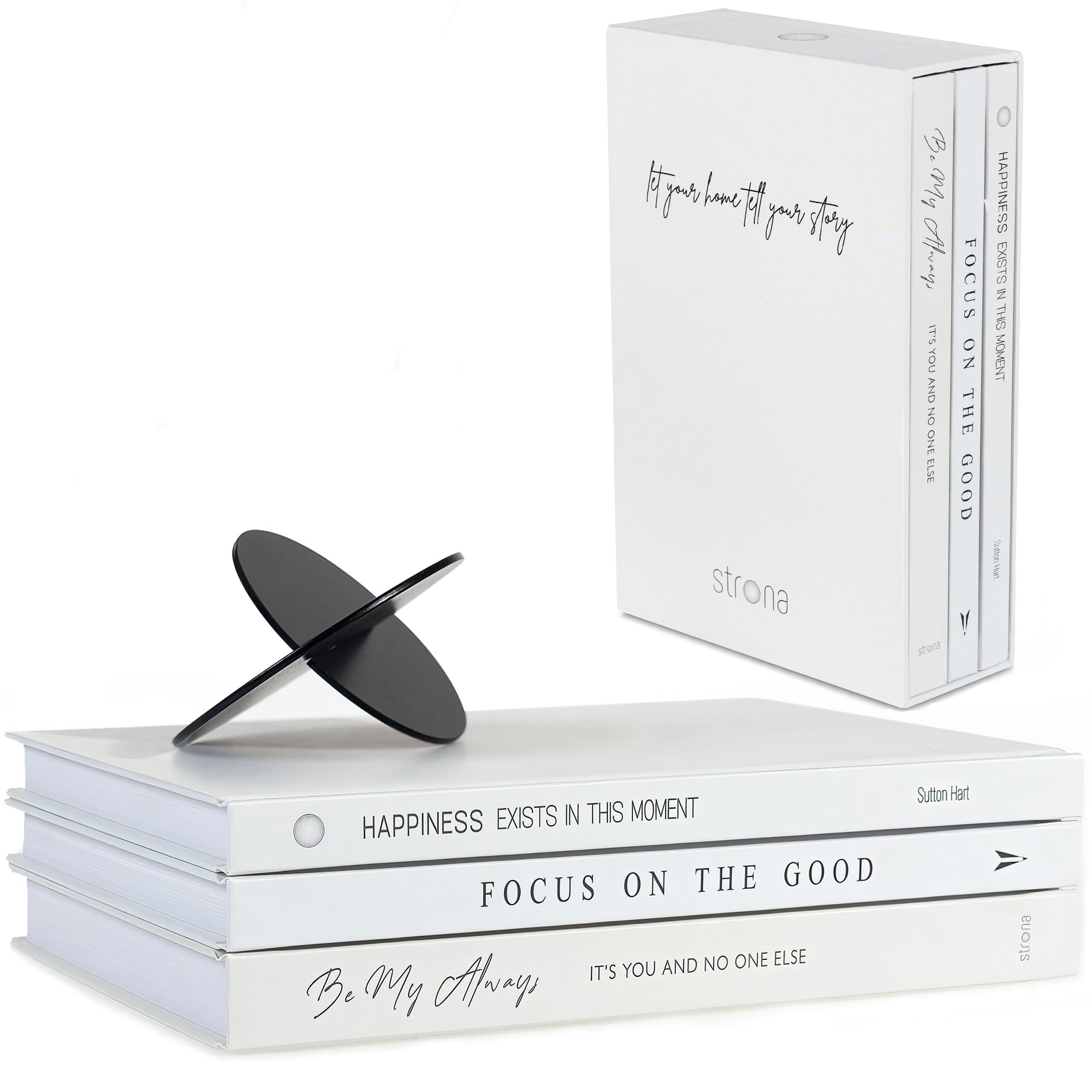 Buy STRONA Book Decor Set 3 Decorative Books for Home Decor with