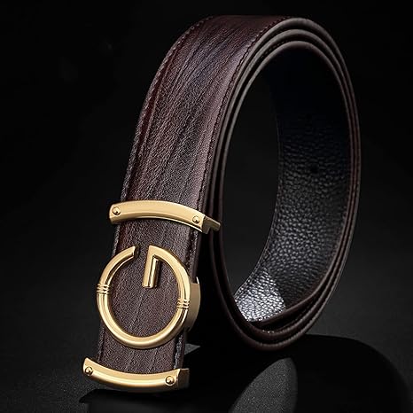 Amazon Co Jp ベルトスムースバックル牛革ベルトビジネスカジュアルギフトレトロファッションメンズスーツズボン 快適なクリックビジネスメンズ ベルト メンズベルトスーツベルトメンズギフト ファッションオールマッチギフトボックスセット 結婚祝い 誕生日