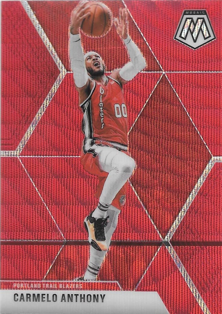 Carmelo Anthony 2019-20 Mosaic Mosaic TMALL Red Wave Card #25