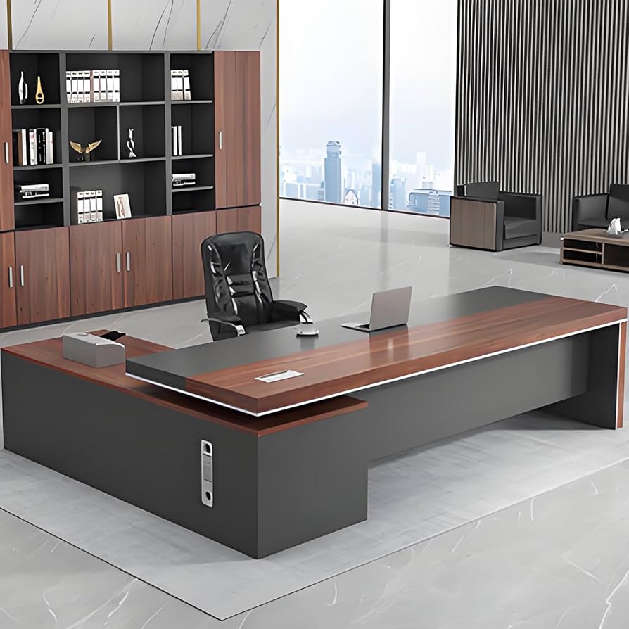 Amazon.co.jp: 法人様向け 社長デスク 160/180/200/220/240CM L