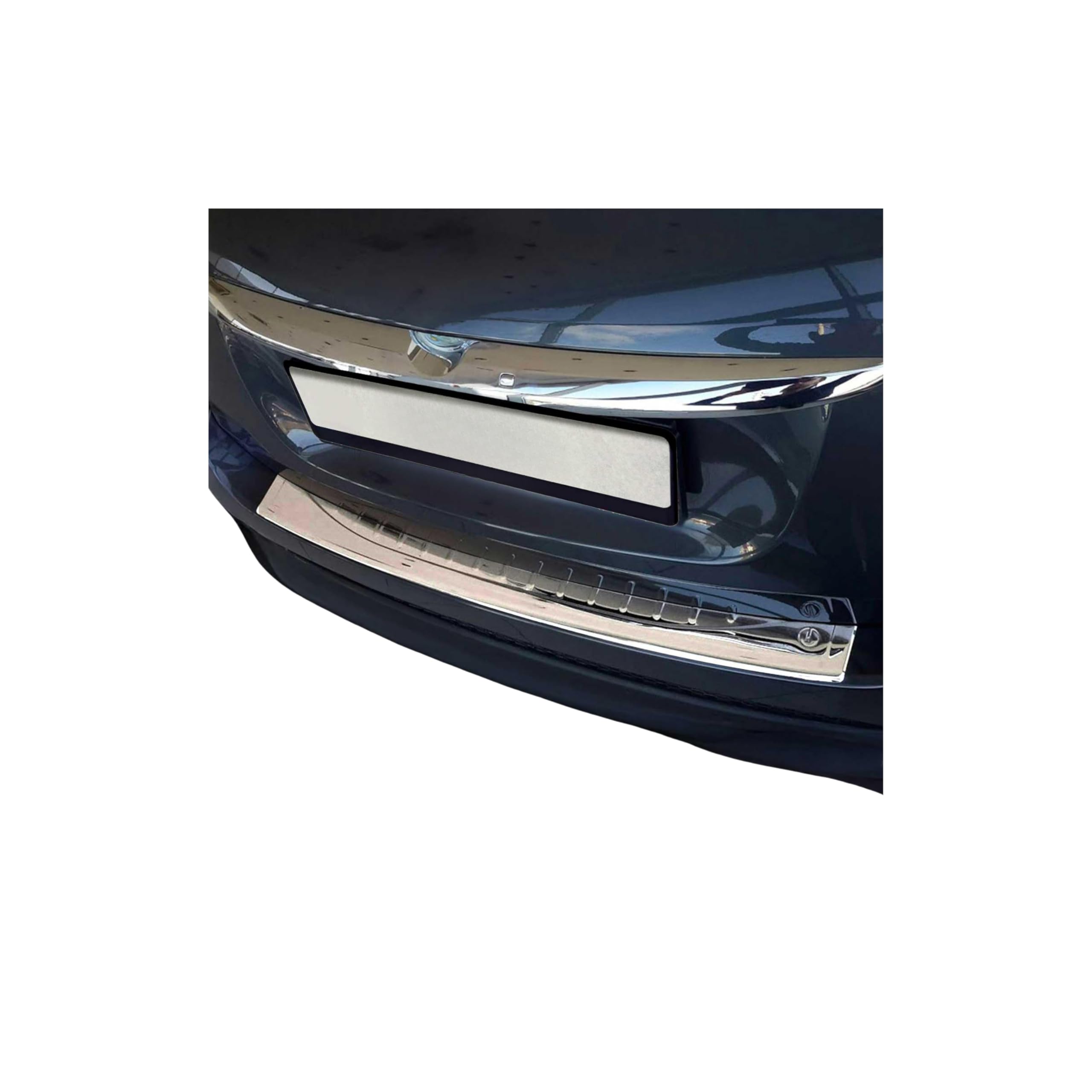 OMAC Protezione Soglia Baule Protezione Paraurti compatibile con FIAT 500X 2014-2024 Acciaio Inox Argento 1tlg