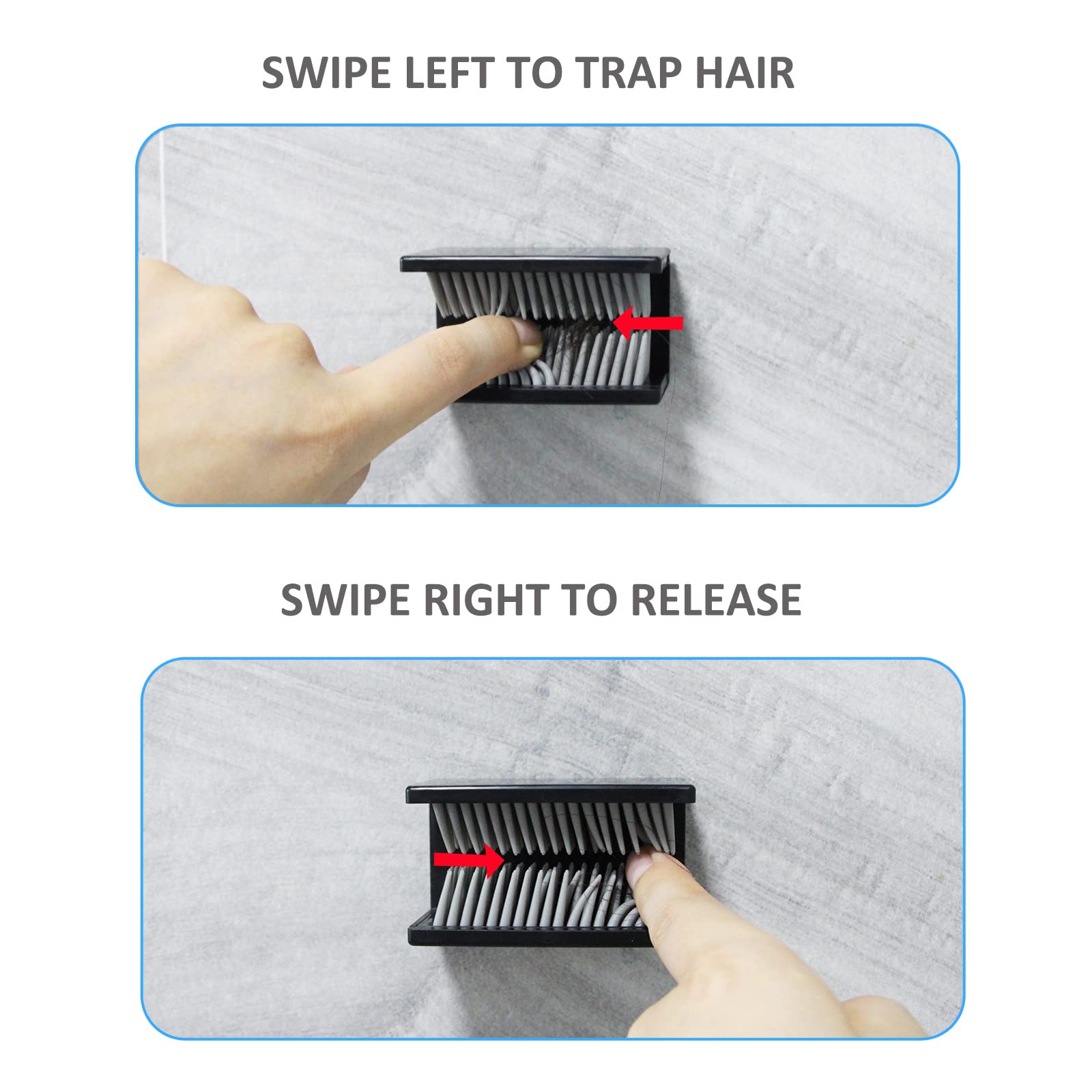 Raccogli Capelli Per Doccia | In Silicone | Adesivo O A Vite | Previene Intasamenti - Foto 4