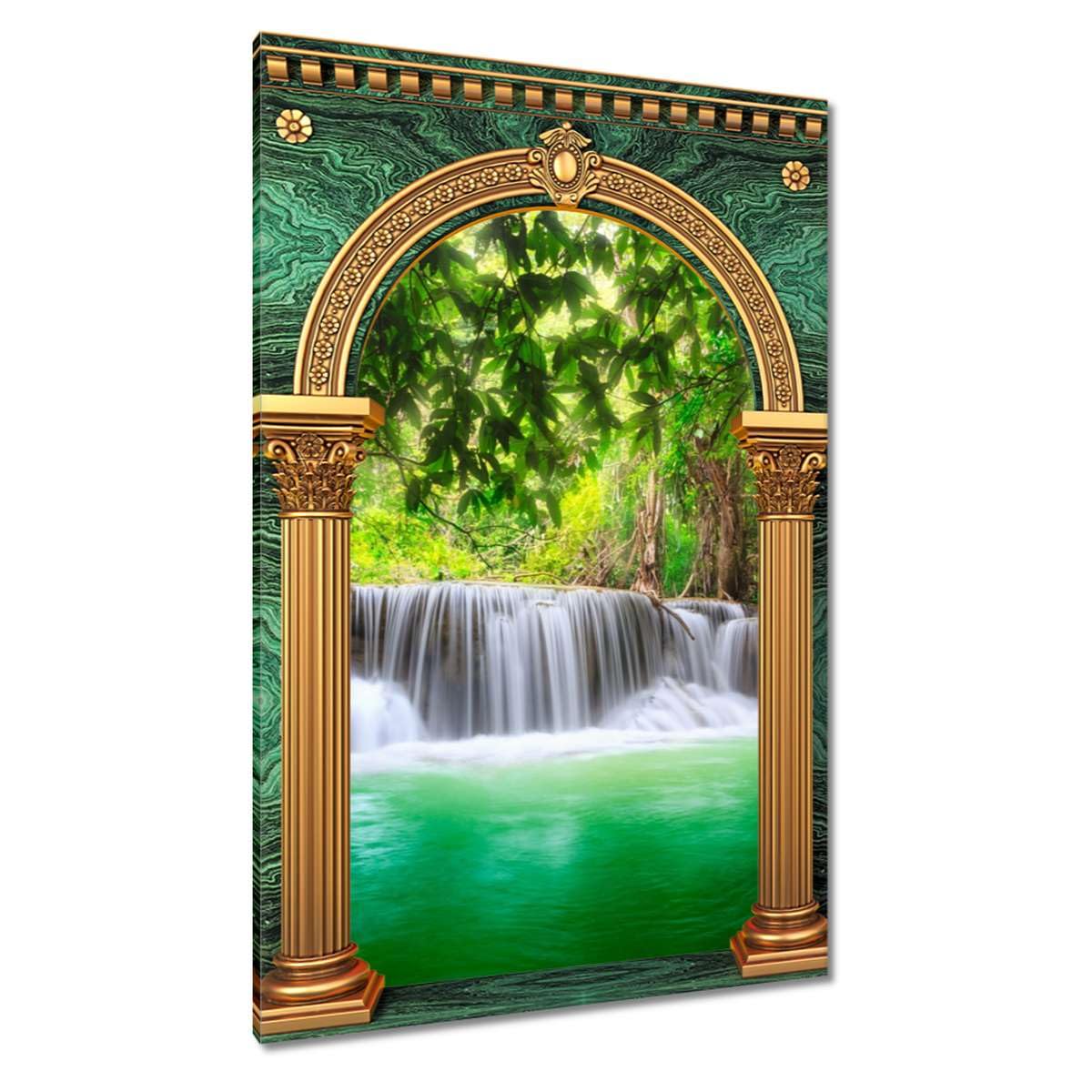 Tableau cascade Thaïlande 60x90 cm pour salon zen - 4