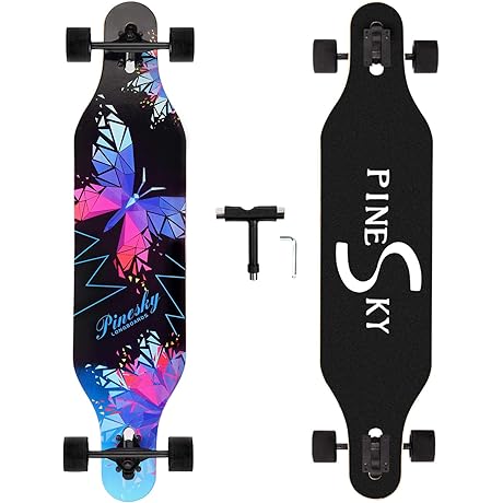 41 Inch Complete Longboard Skateboard for Teen Girls - Fun & Safe...