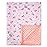 QSTEHEML Baby Blankets for Girls,Super Soft Nursery Minky Blanket Unisex, Baby Gifts Double Layer with Dotted Backing,Infant Blanket for Crib Stroller(Pink Flower30*40in)