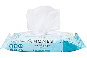 Honest Company Sanitizing Alcohol Wipes: Germ-Killing Wipes with Aloe