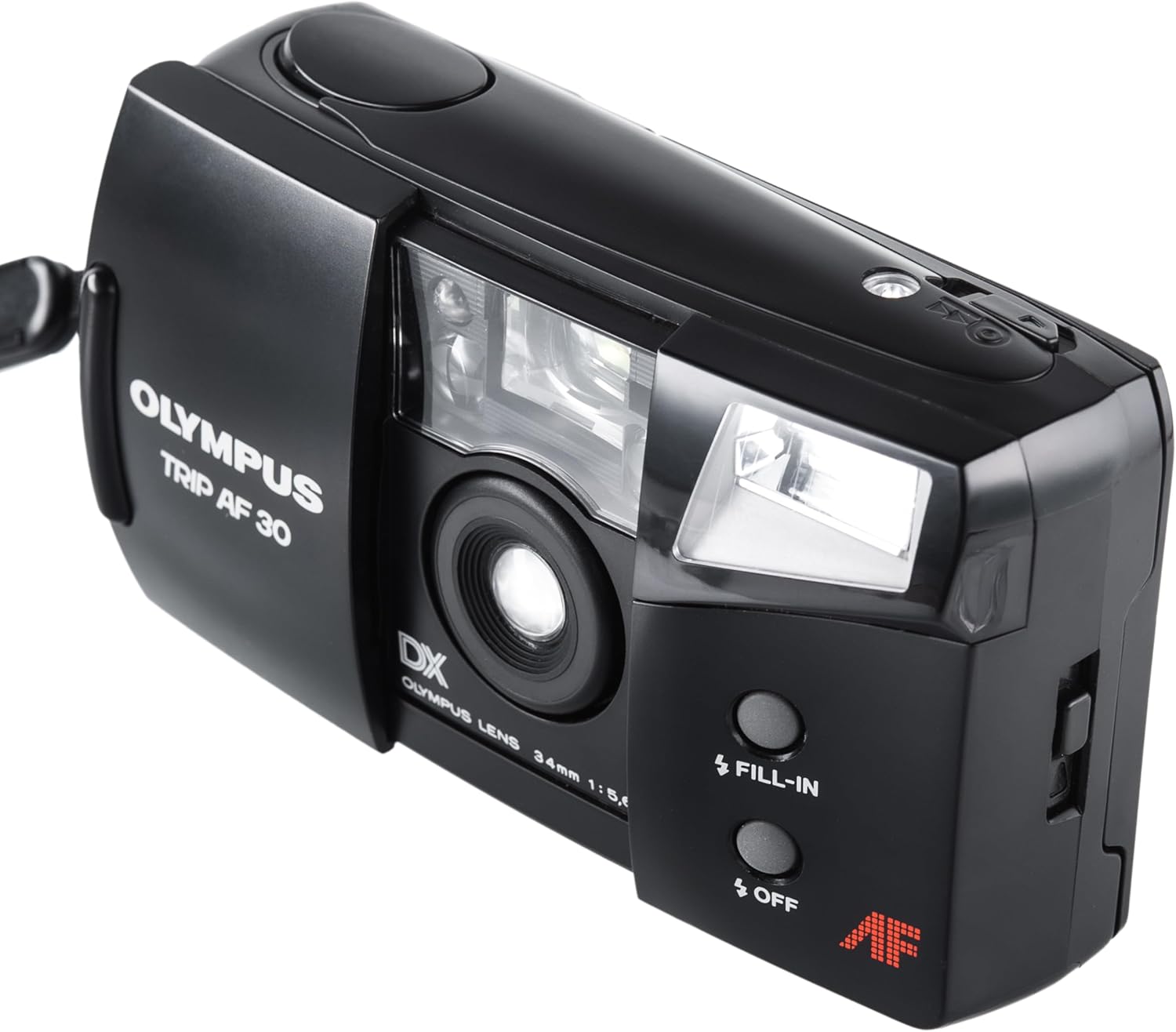 Olympus Trip AF 30 35mm Point & Shoot Film Camera – Autofocus, Built-in Flash, 35mm f/3.5 Lens – Vintage Compact Film Camera (Renewed)