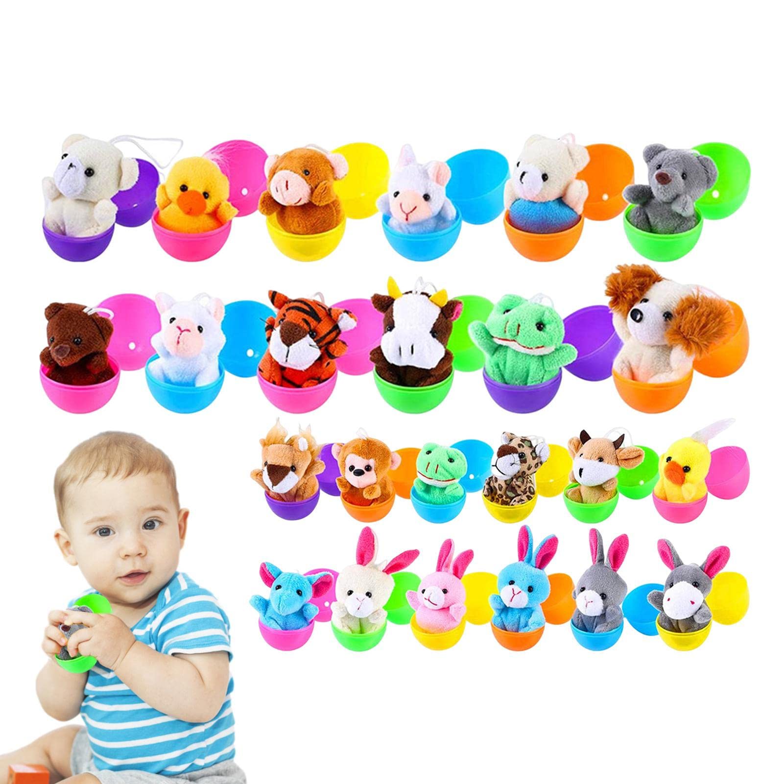 JOYIN Lot de 6 œufs de Pâques pré-remplis avec Jouets flottants Lumineux pour la Chasse aux œufs de Pâques, remplisseur de Panier de Pâques JOYIN Lot de 6 œufs de Pâques pré-remplis avec Jouets flottants Lumineux pour la Chasse aux œufs de Pâques, remplisseur de Panier de Pâques