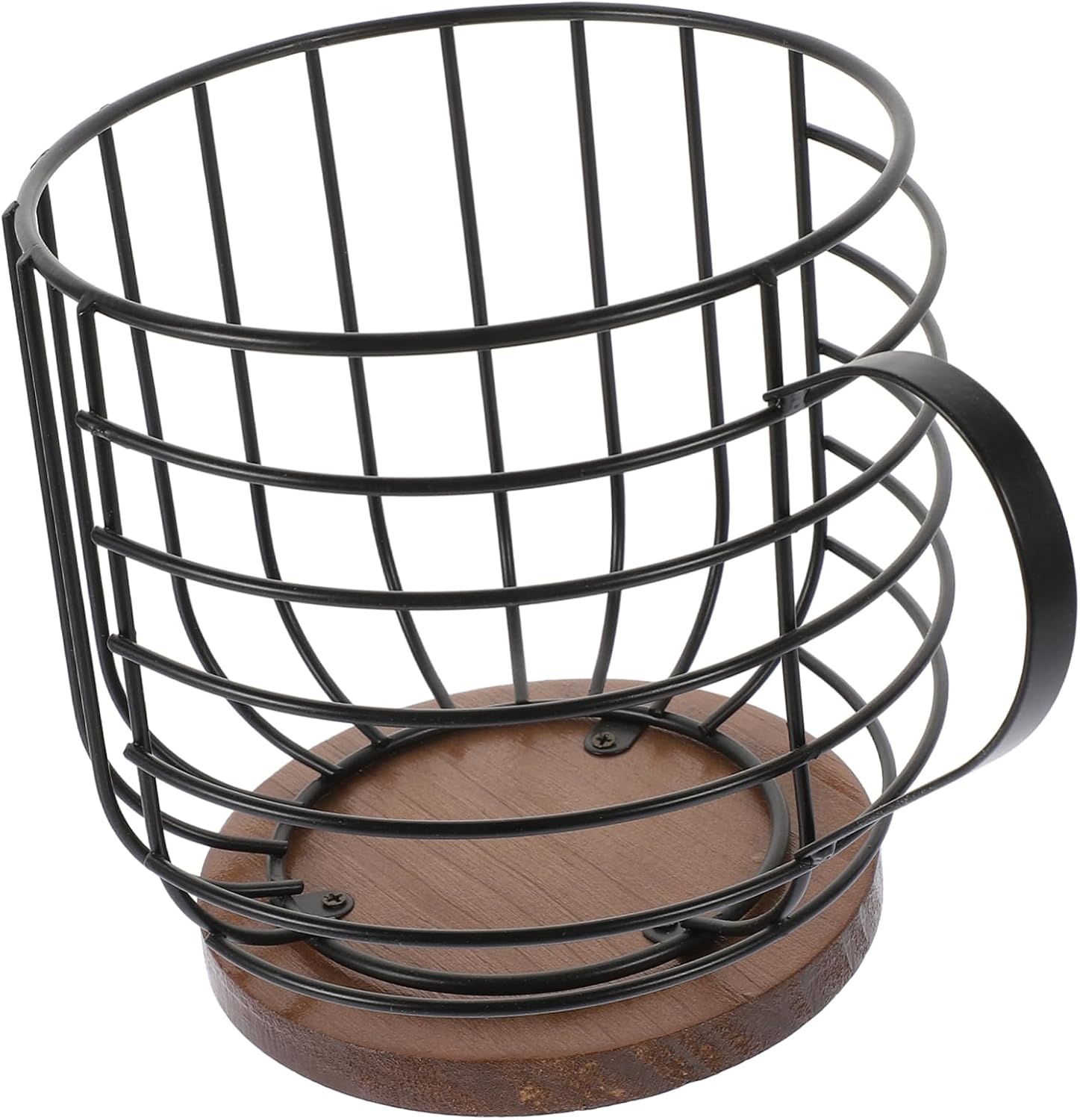 Coffee Pod Organizer and Multipurpose Storage Basket Iron and Design for Coffee Fruit Snacks Kitchen Office Use