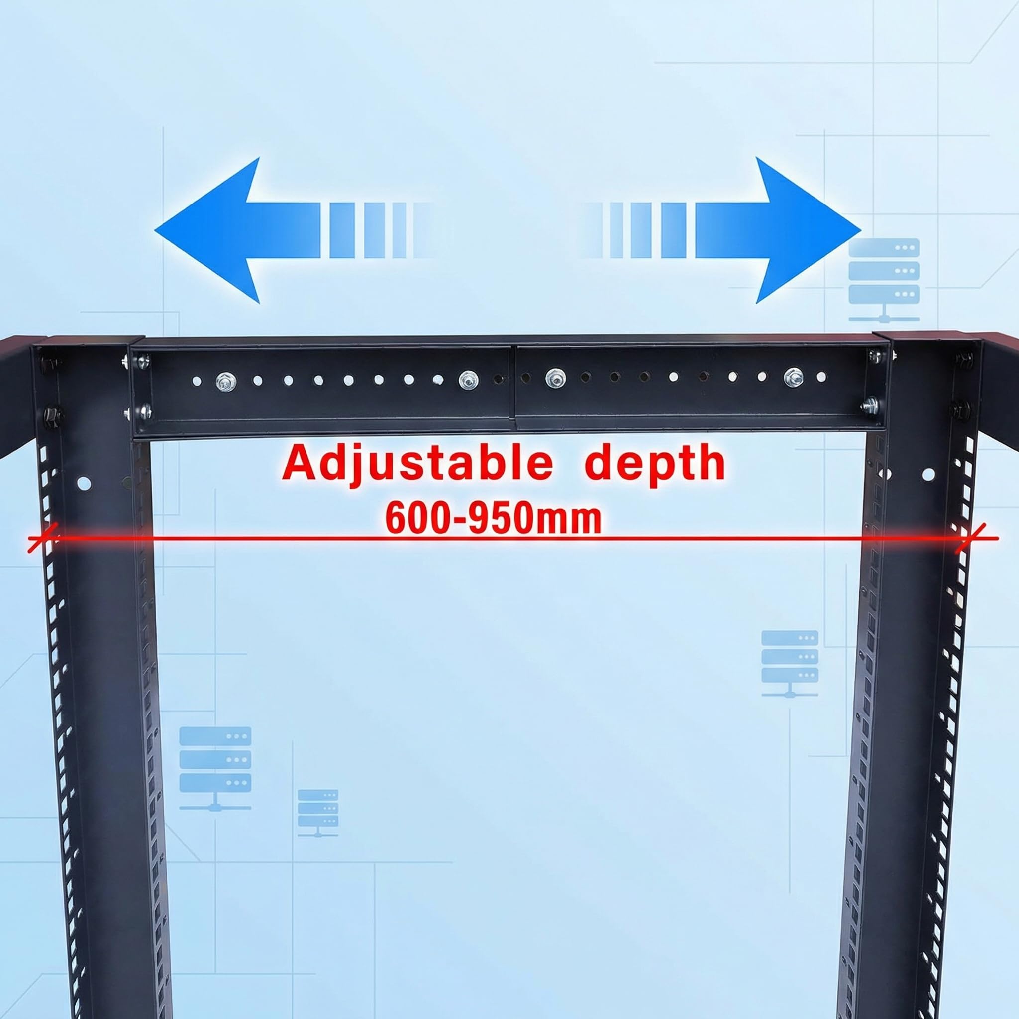 Amazon.com: 42U 4-Post Open Frame Server Rack – Adjustable Depth