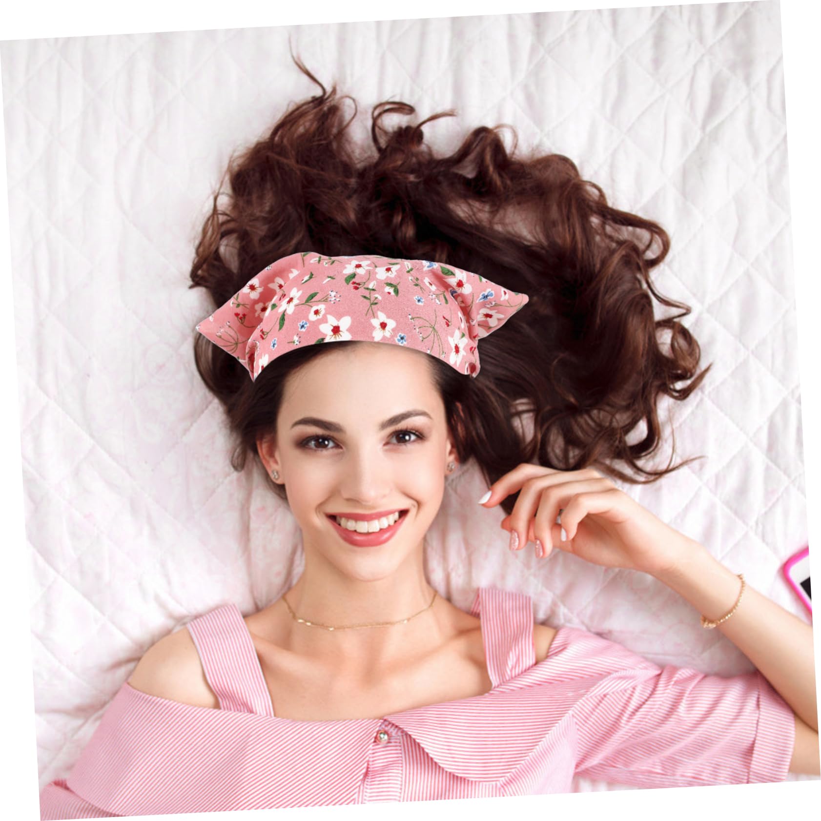 Healeved Pañuelos Mujer 18 Piezas Triangular Hair Band Hair Ties Turbante Elástico Bandanas Pañuelo Diademas Para Pañuelos Para El
