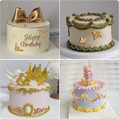 Miniatura 6 de Mujiang Moldes de fondant barrocos para fondant, molde de silicona para decoración de pasteles, decoración de cupcakes, arcilla de polímero de