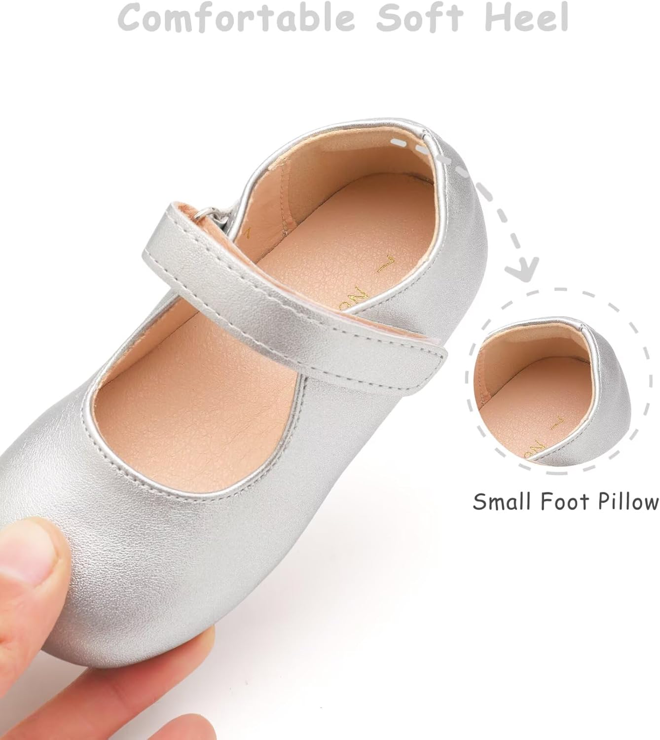 Toddler Flower Girl Dress Shoes Mary Janes Flat - Image 3