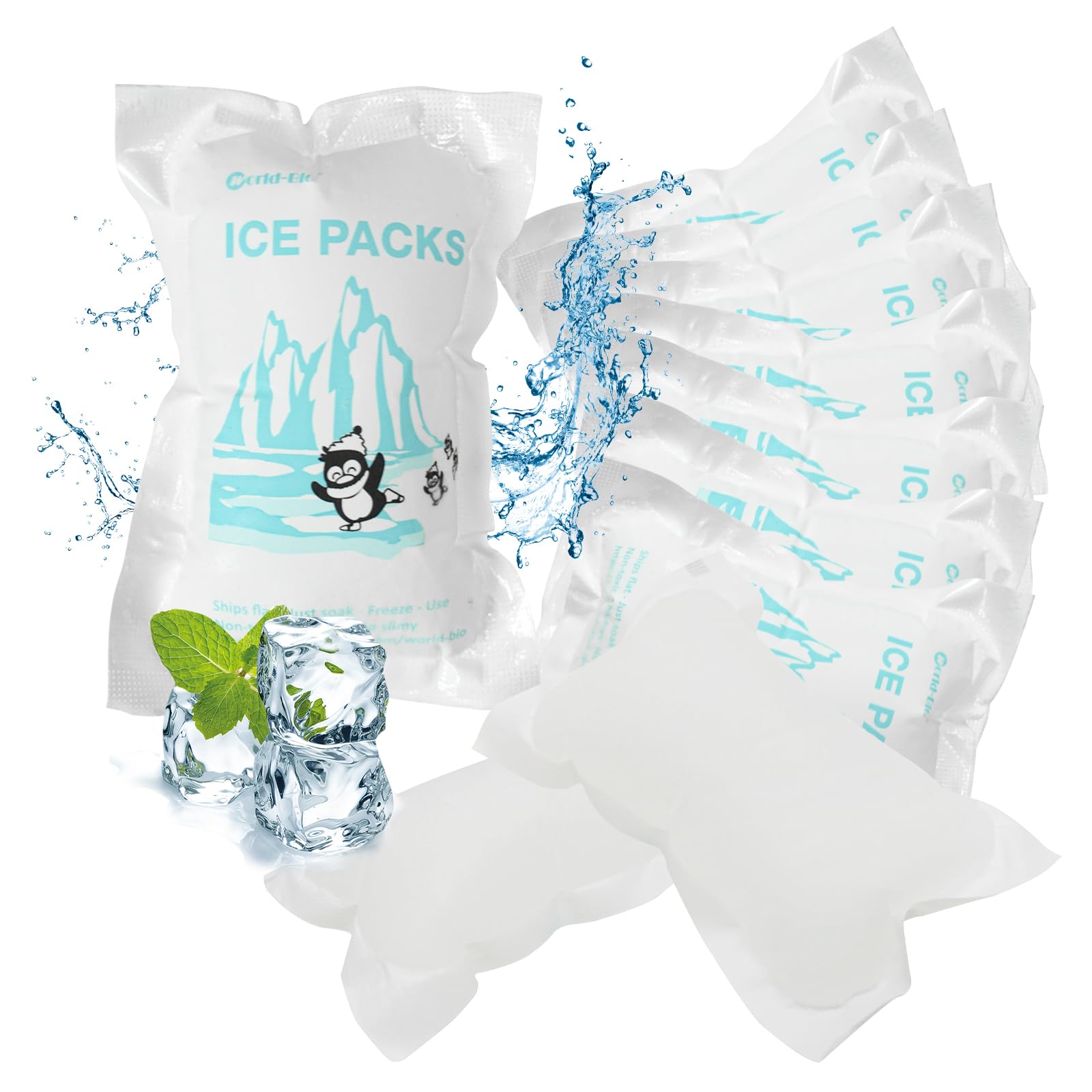 Ice Pack Cool Box,Ice Pack For Food,Ice Pack Sheet,Ice Packs Food Transport,Ice Pack For Shipping,Food Ice Packs Reusable,Ice Packs For Cooler Box 4.7" X 3.3"