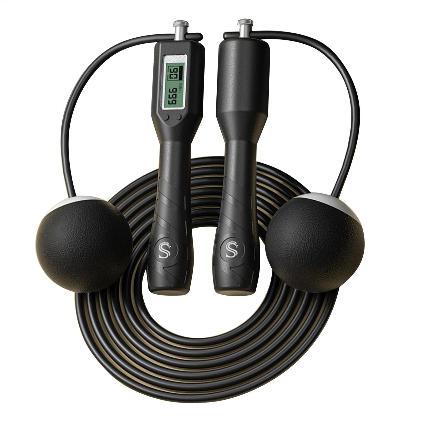 Cuerda de saltar de ejercicio ajustable para el entrenamiento cardiovascular en casa 8