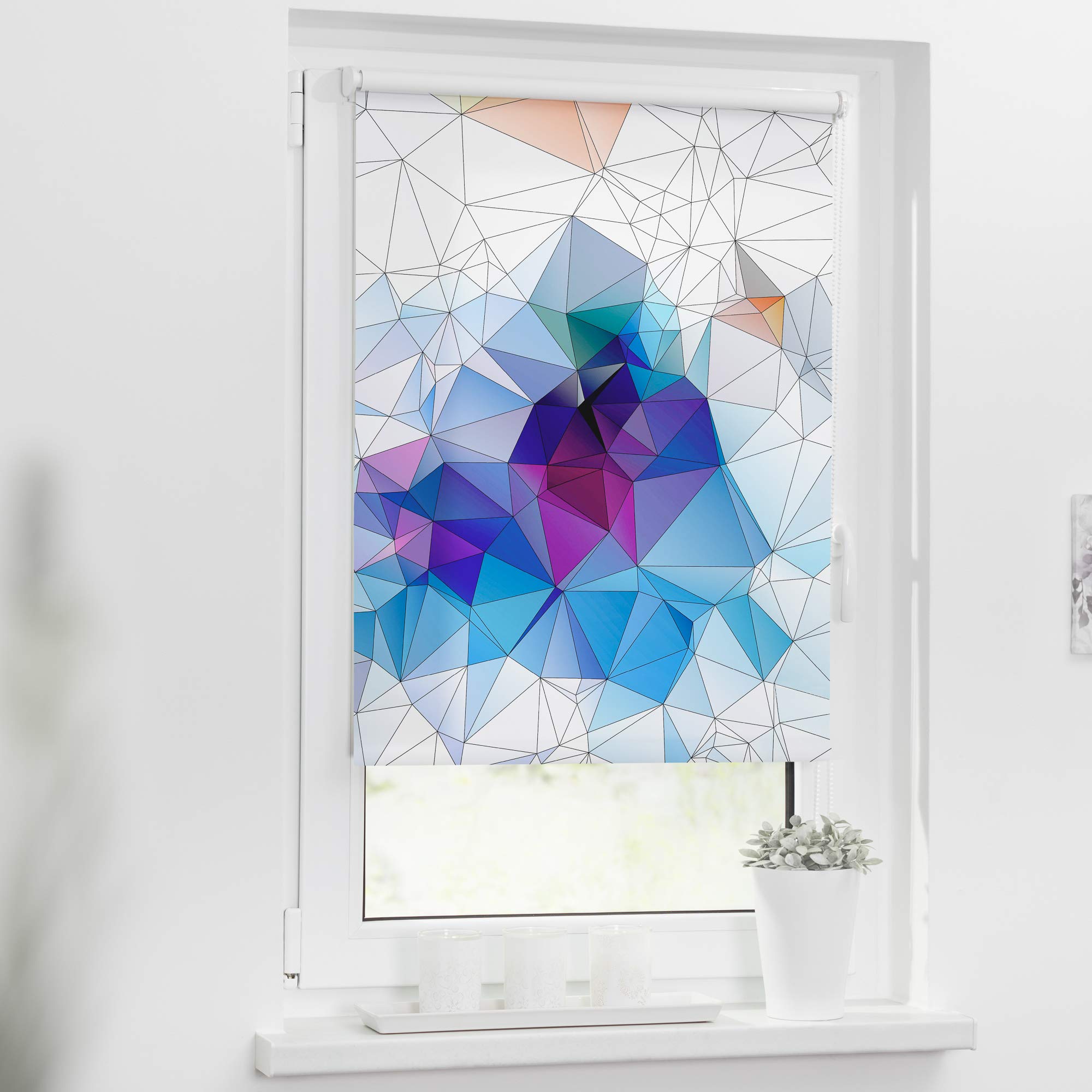 Lichtblick Rollo Tageslicht Blickdicht ohne Bohren 60 x 150 cm (B x L)