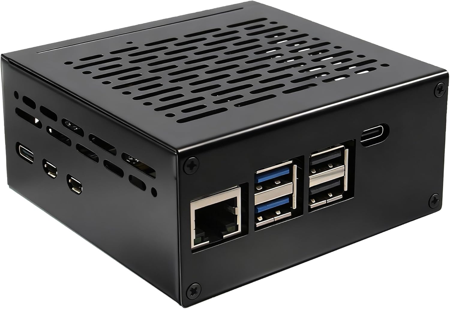 Geekworm X1207-C1 Metal Case for Raspberry Pi 5 and X1207/ X1208 UPS Shield
