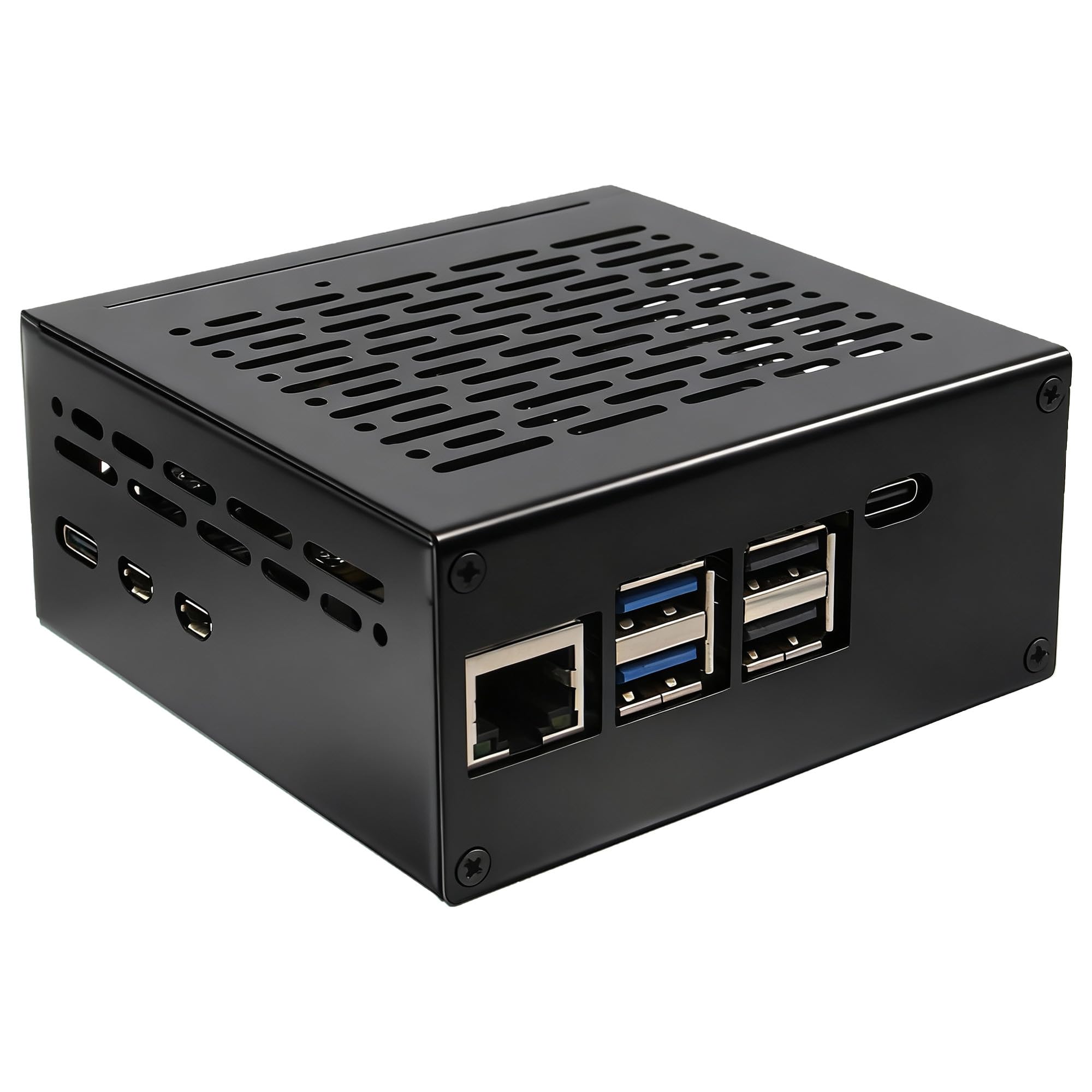 Geekworm X1207-C1 Metal Case for Raspberry Pi 5 and X1207/X1208 UPS