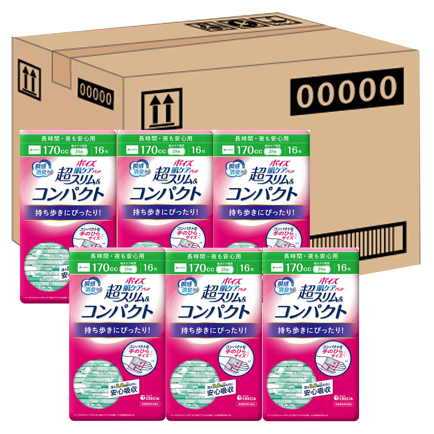Amazon | ポイズ 日本製紙クレシア(NIPPON PAPER CRECIA) 肌ケアパッド
