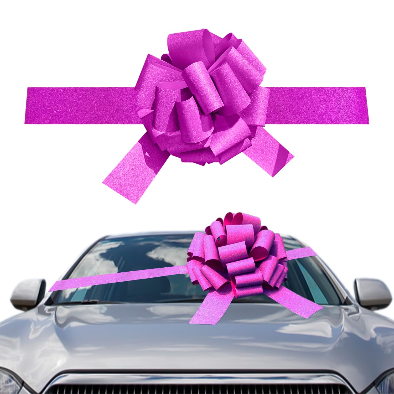 Fiocco Auto Gigante Rosso 30 Pollici - Per Compleanni, Matrimoni, Regali - Foto 7