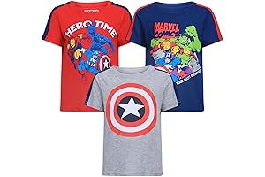 Marvel Clothes for Boys - Avengers T-Shirts for Toddlers and Little Kids (Pack of 3)