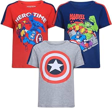 Marvel Little Big Classic Panther - Camiseta De Manga Corta