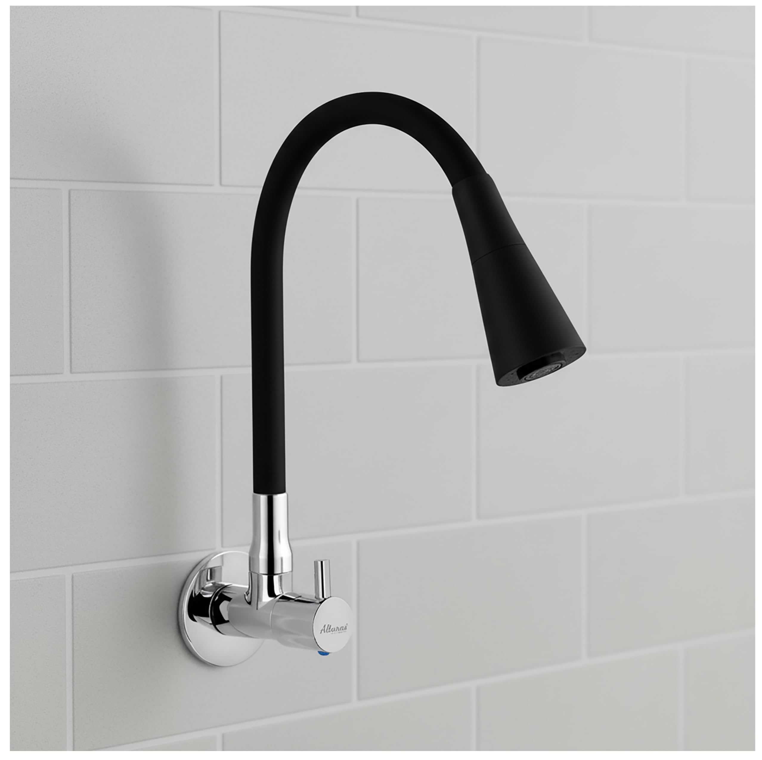 ALTURAS Dual Flow Black Kitchen Sink Cock with 360 Degree Swivel Spout | Kitchen Sink Tap | Kitchen Faucet | Tap for Kitchen (Turbo)-image-13