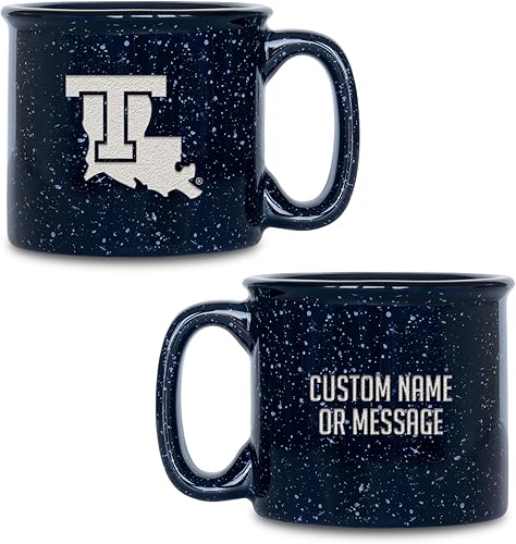 Miniatura 489 de Rico Industries NCAA Utah Utes - Taza de café personalizada de 12 onzas con logotipo grabado con láser profundo, taza de cerámica para acampar con