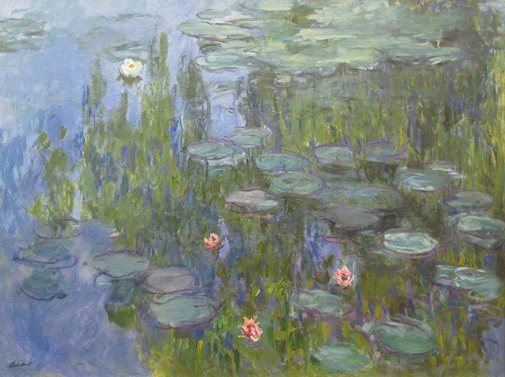Nympheas 1915 Claude Monet affiche anti reflet grand format