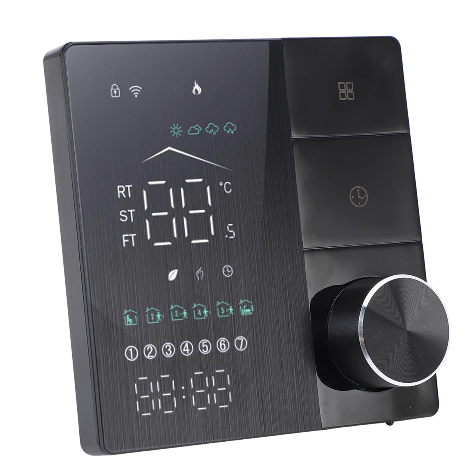 Hyuduo Intelligenter Elektrischer Heizungsthermostat mit KI-Technologie, Energiesparender Programmierbarer Digitaler Thermostat für Heimbüro, Wechselstrom 95 V–240 V, Sprachsteuerung für Xiao Ai