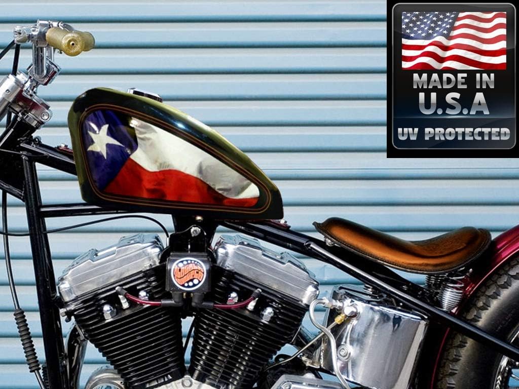 Texas State Flag 2 pc Set Fuel Tank Decals for Harley Davidson Sportster