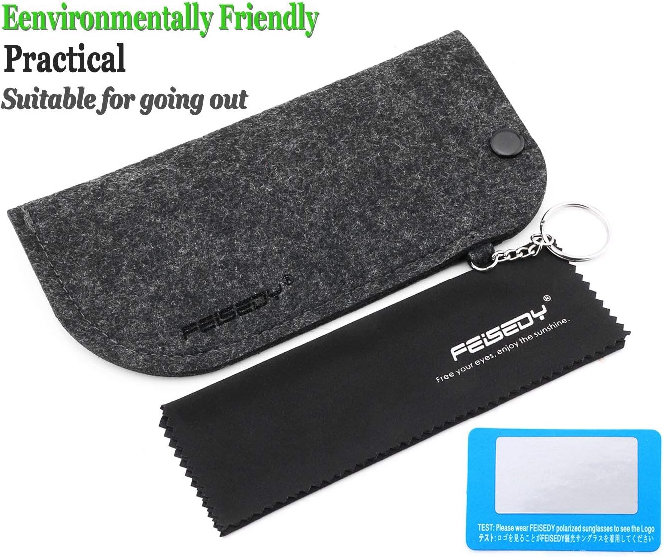 FEISEDY Polarized Vintage Sunglasses American Womens Square Jackie O Cat Eye Sunglasses B2451 - Image 8