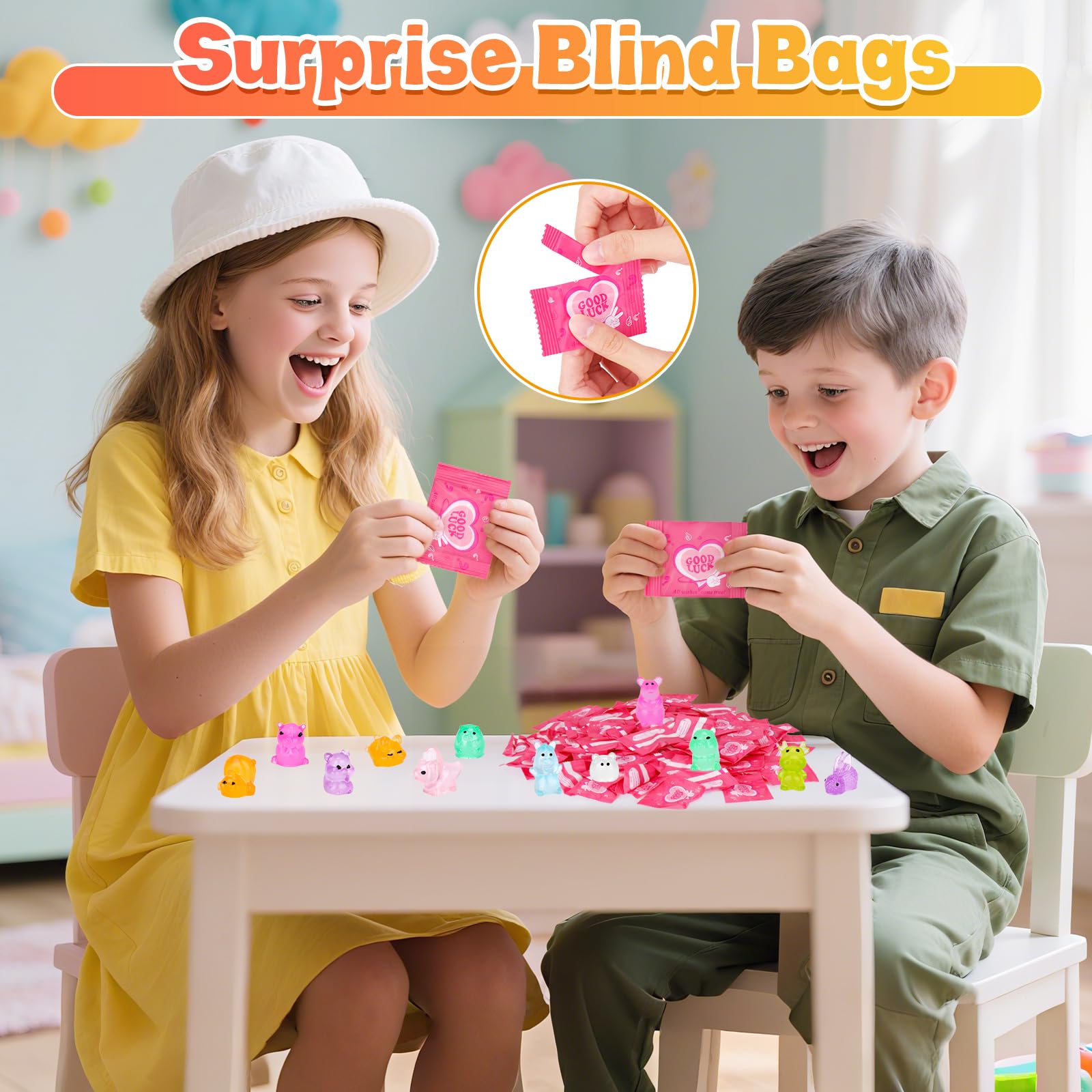 SelfTek 100pcs Mini Resin Animals Blind Bags - Image 4